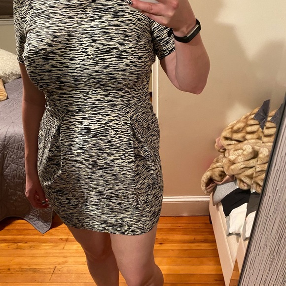French Connection Zebra Print Dress 10 - Picture 3 of 5
